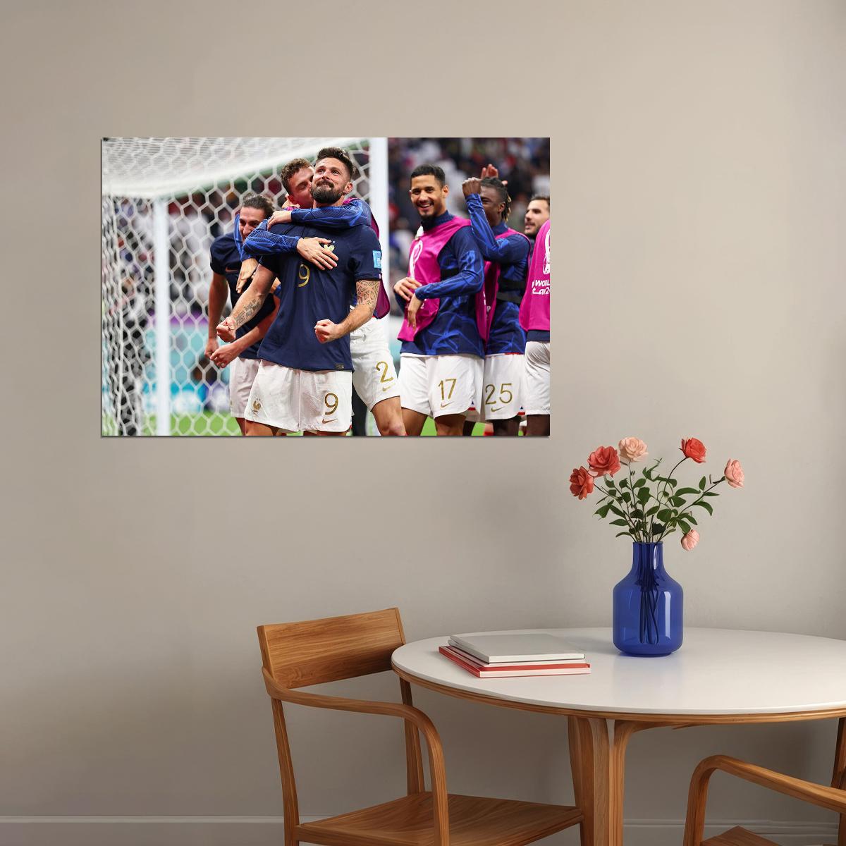 Olivier Giroud France National Team World Cup Poster Wall Art Print Home Wall Decor - xonomax