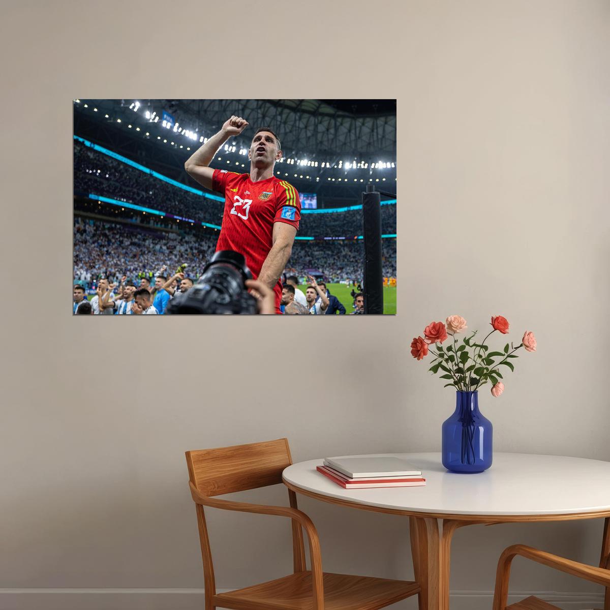 Emiliano Martinez Argentina National Team World Cup Poster Wall Art Print Home Wall Decor - xonomax