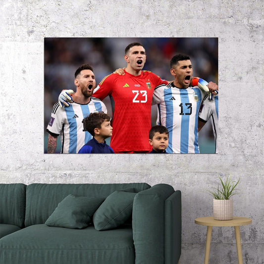 Argentina National Football Team World Cup Poster Wall Art Print Home Wall Decor - xonomax
