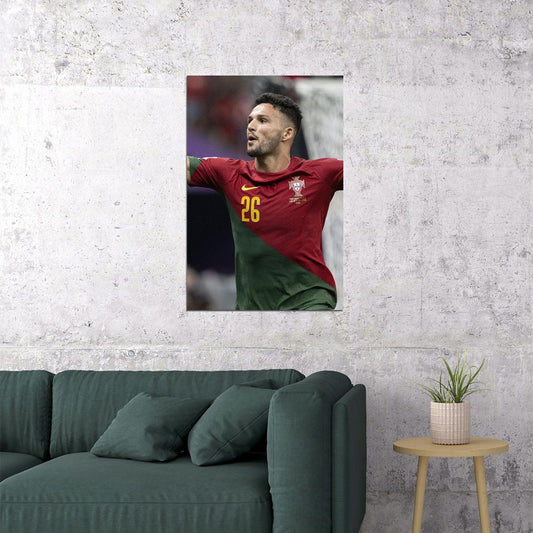 Goncalo Ramos Portugal National Team World Cup Poster Wall Art Print Home Wall Decor - xonomax