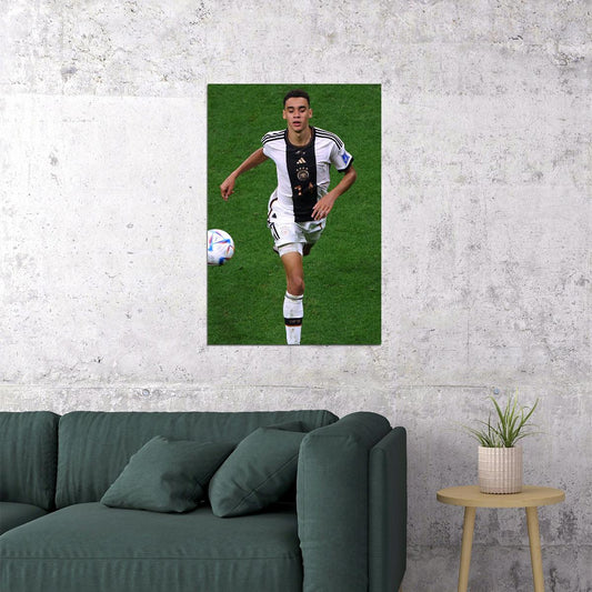 Jamal Musiala Germany National Team World Cup Poster Wall Art Print Home Wall Decor - xonomax
