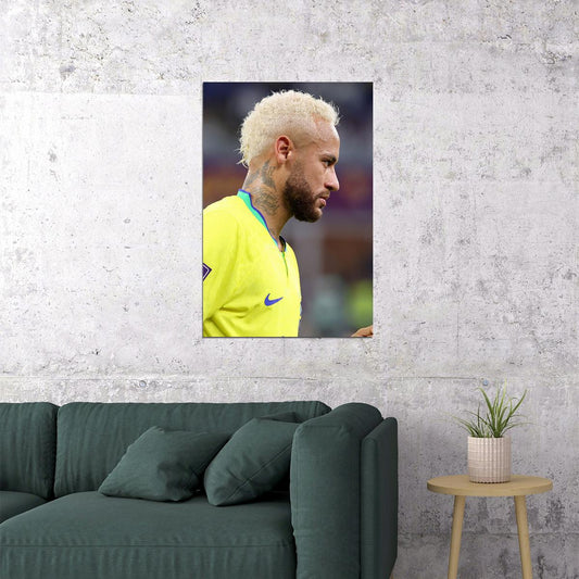 Neymar Brazil National Team World Cup Poster Wall Art Print Home Wall Decor - xonomax