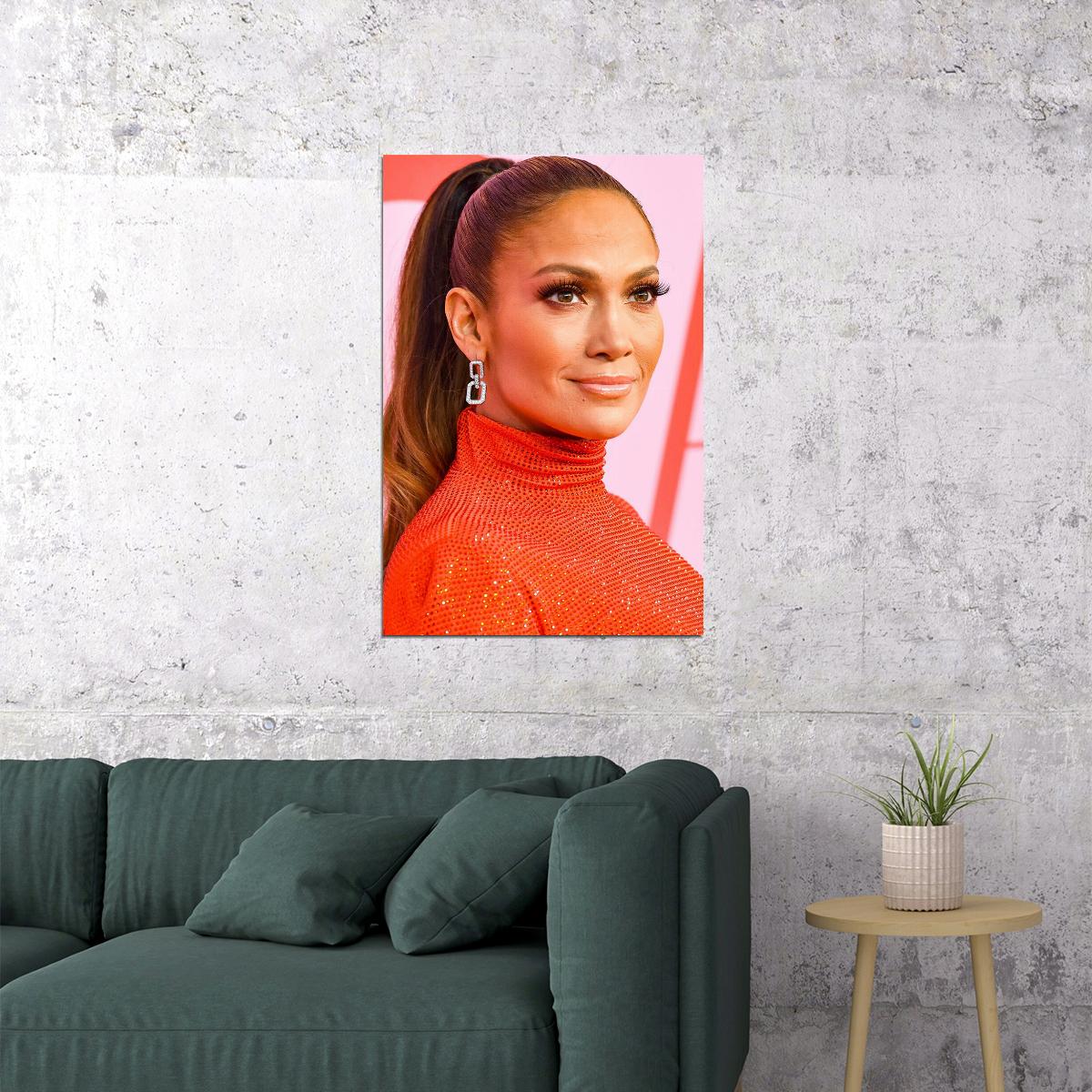 Jennifer Lopez Musician Fashion Designer Actress Poster Wall Art Print Home Wall Decor