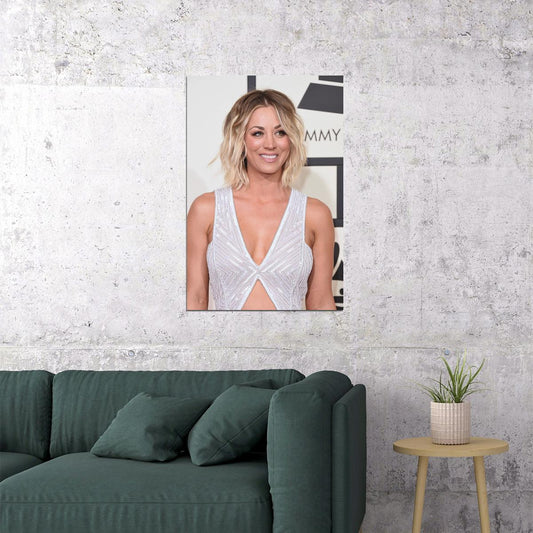 Kaley Cuoco Celebrity Tv Series Actress Artist Poster Wall Art Print Home Wall Decor - xonomax
