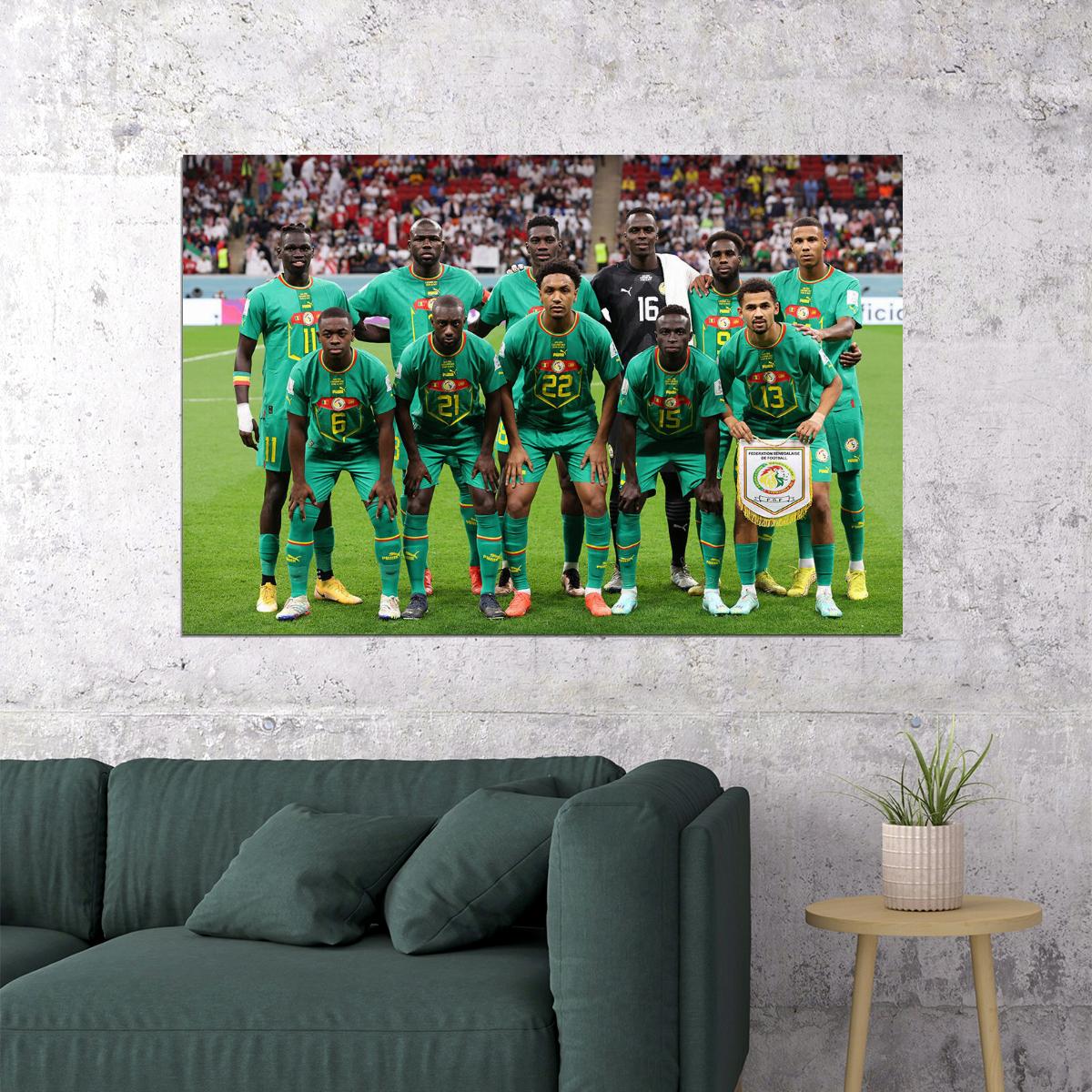 Senegal National Football Team World Cup Poster Wall Art Print Home Wall Decor