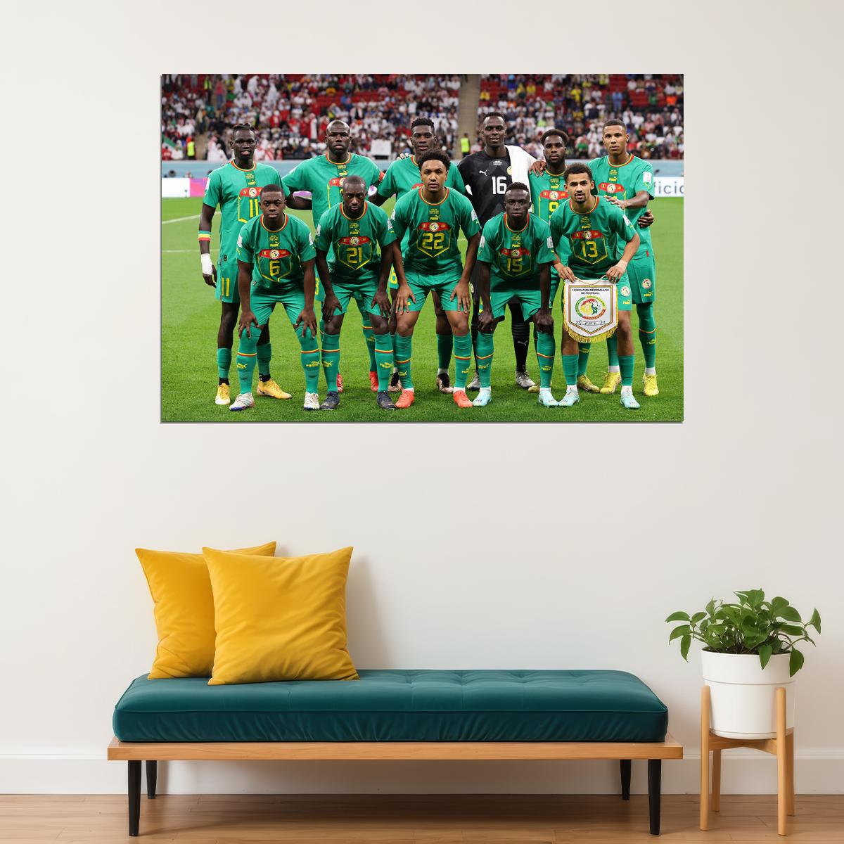 Senegal National Football Team World Cup Poster Wall Art Print Home Wall Decor