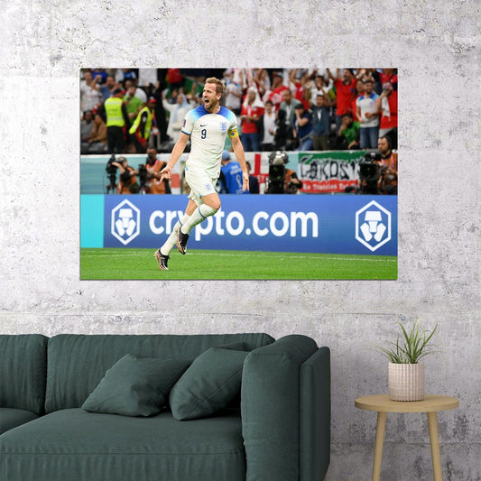 Harry Kane Goal Celebration England World Cup Poster Wall Art Print Home Wall Decor - xonomax