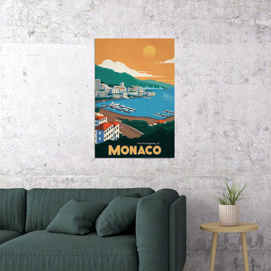Monaco Travel Famous Places Tourism Country Poster Wall Art Print Home Wall Decor - xonomax