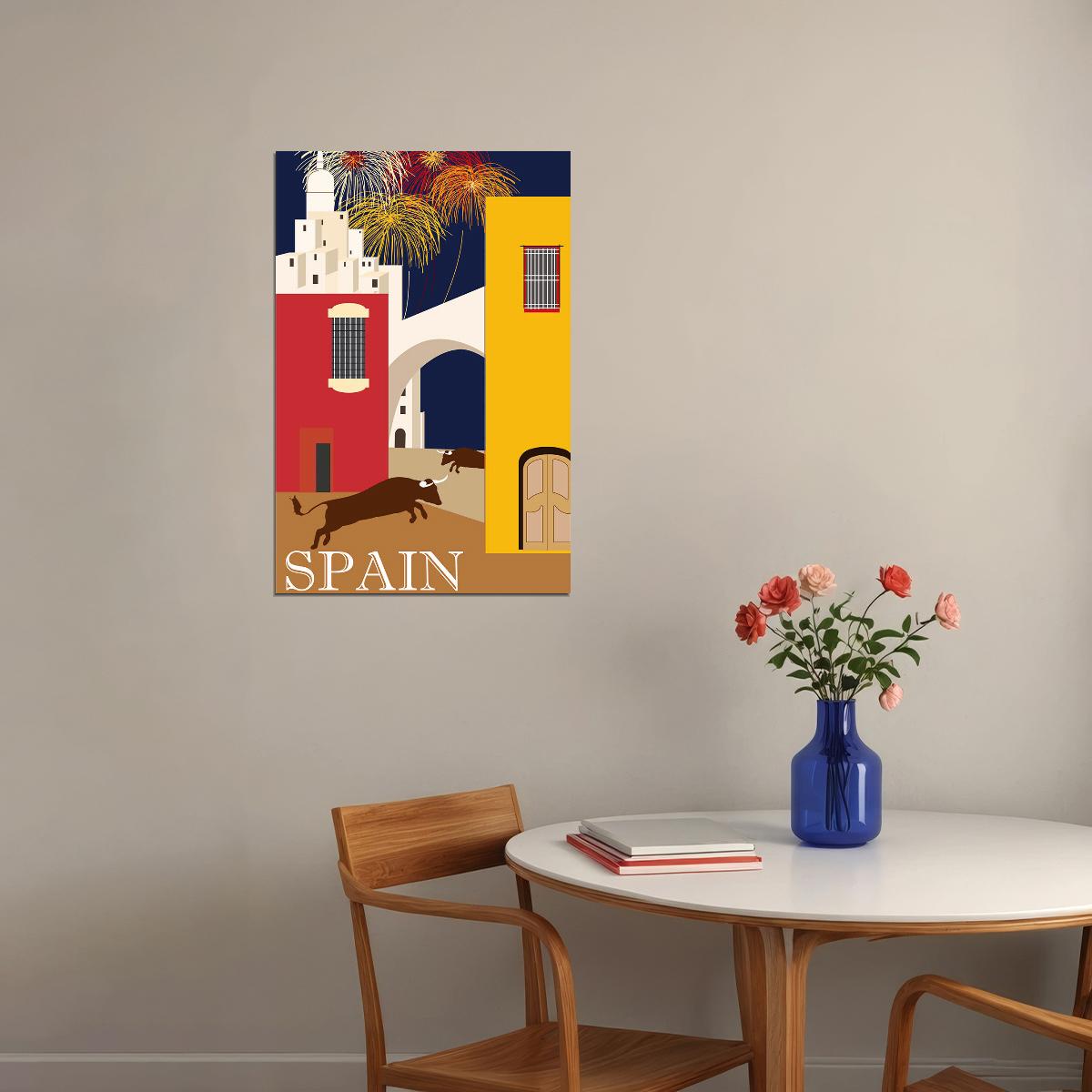 Spain Travel Famous Places Tourism Country Poster Wall Art Print Home Wall Decor - xonomax