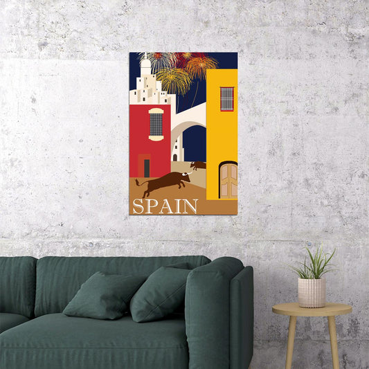 Spain Travel Famous Places Tourism Country Poster Wall Art Print Home Wall Decor - xonomax