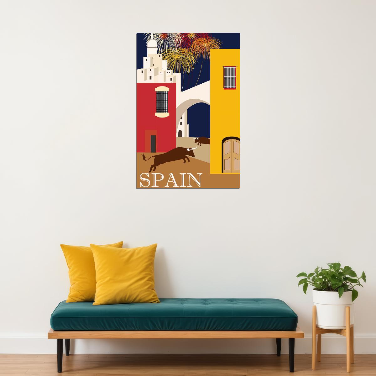 Spain Travel Famous Places Tourism Country Poster Wall Art Print Home Wall Decor - xonomax