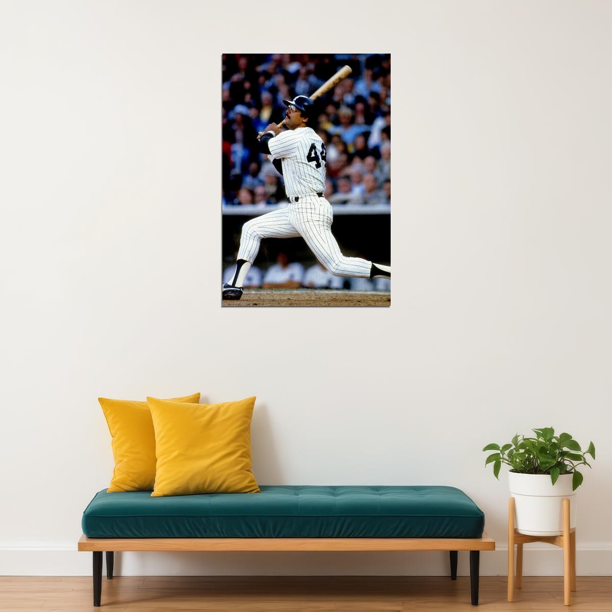 Reggie Jackson Mr October Baseball Star Poster Wall Art Print Home Wall Decor - xonomax