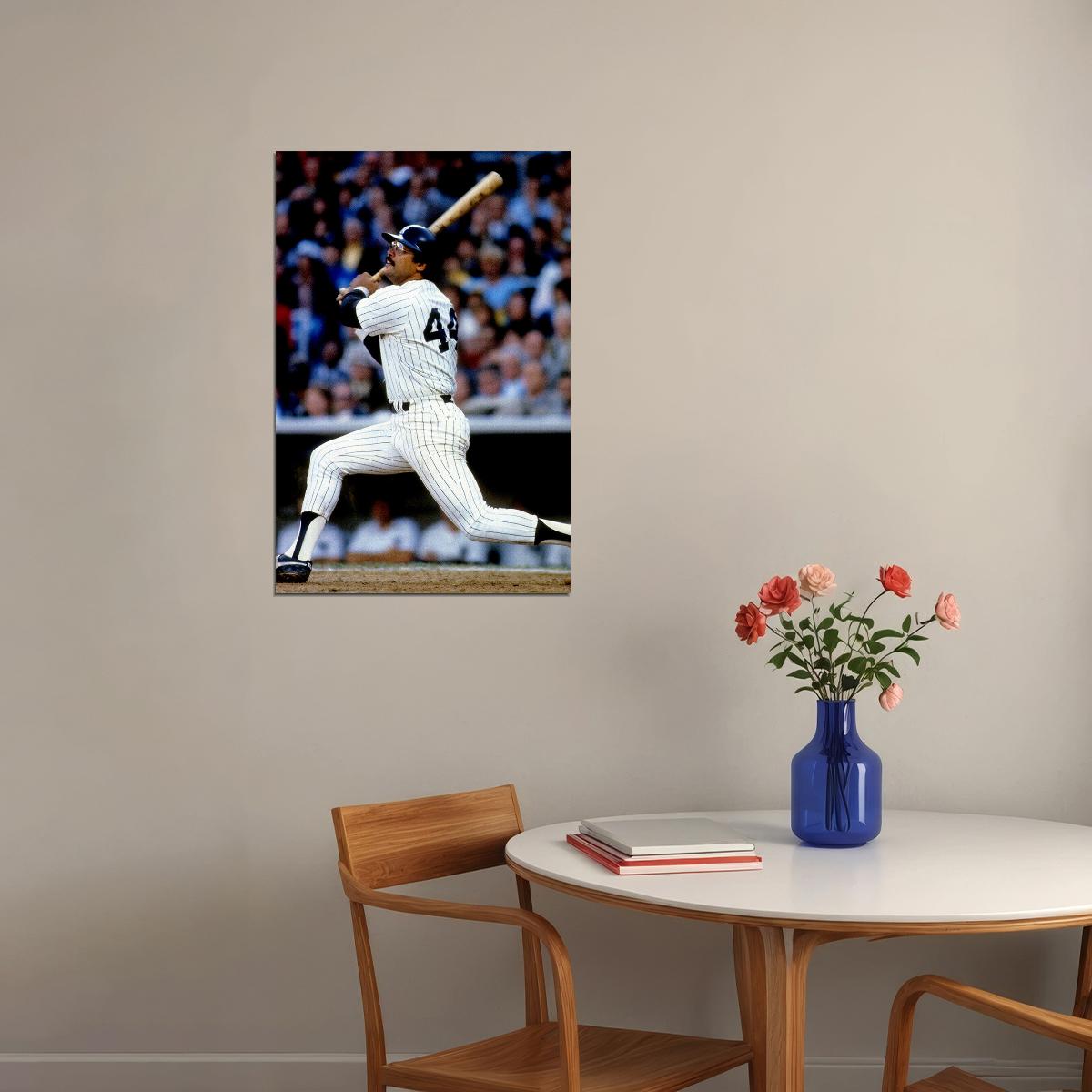 Reggie Jackson Mr October Baseball Star Poster Wall Art Print Home Wall Decor - xonomax