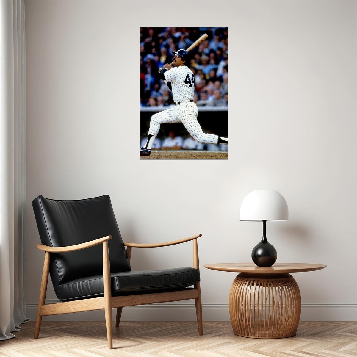 Reggie Jackson Mr October Baseball Star Poster Wall Art Print Home Wall Decor - xonomax