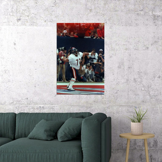 William The Refrigerator Perry Football Poster Wall Art Print Home Wall Decor - xonomax