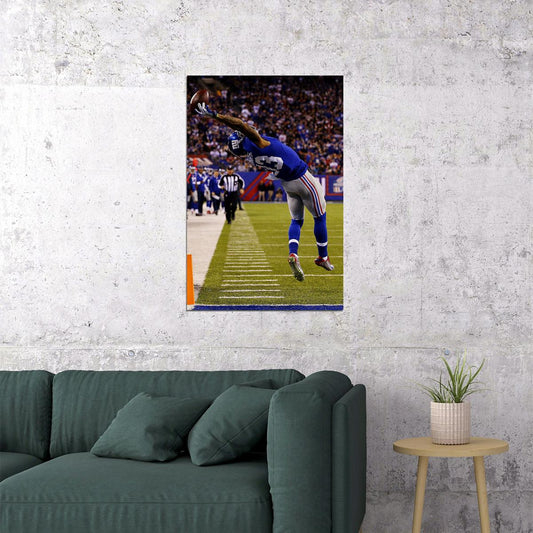 Odell Beckhamm Greatest Catch Football Star Poster Wall Art Print Home Wall Decor - xonomax
