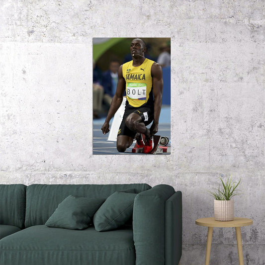 2016 Usain Bolt Track And Field Poster Wall Art Print Home Wall Decor - xonomax