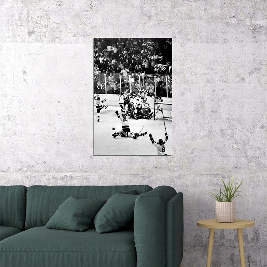 1980 Ice Hockey Match Sports Organization Poster Wall Art Print Home Wall Decor - xonomax