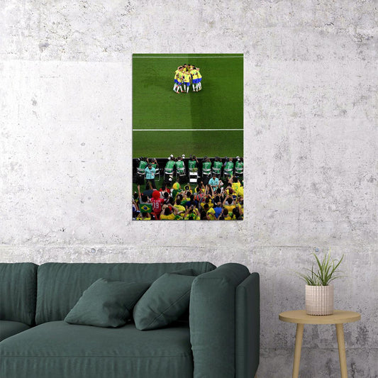 Brazil National Football Team Celebration World Cup Poster Wall Art Print Home Wall Decor - xonomax