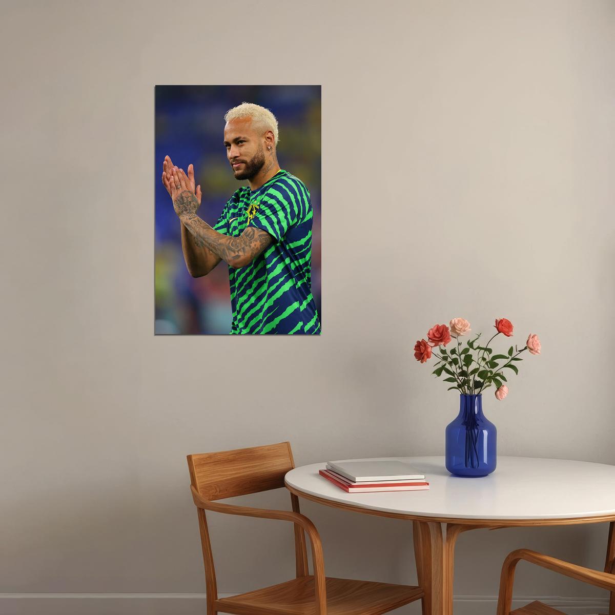 Neymar Brazil National Football Team World Cup Poster Wall Art Print Home Wall Decor - xonomax