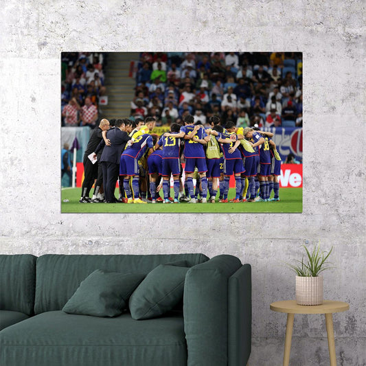 Japan National Football Team World Cup Poster Wall Art Print Home Wall Decor - xonomax