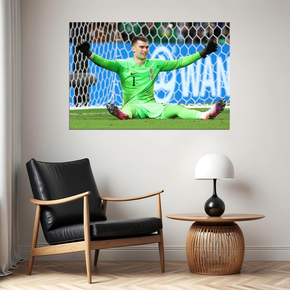 Dominik Livakovic Croatia National Team World Cup Poster Wall Art Print Home Wall Decor - xonomax