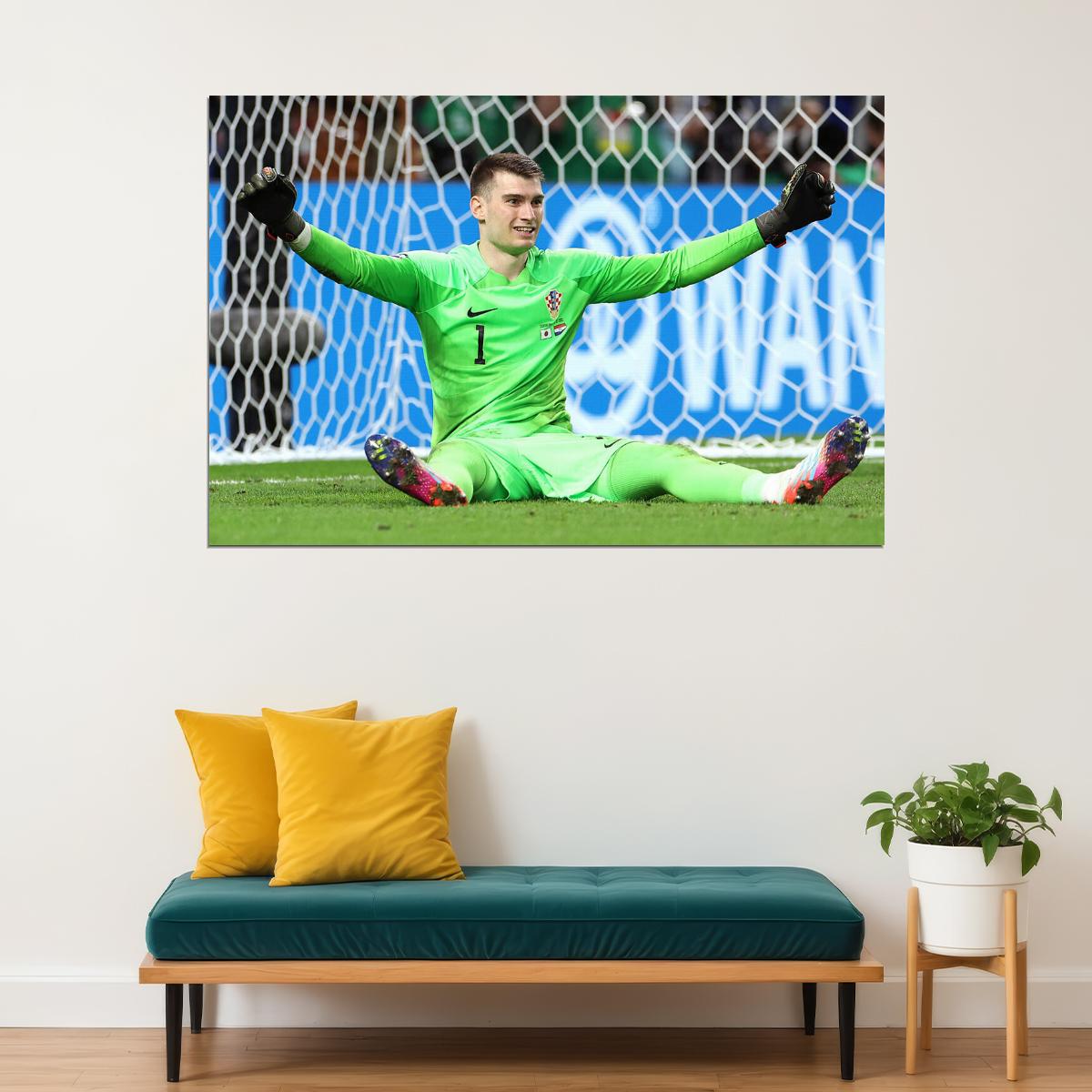 Dominik Livakovic Croatia National Team World Cup Poster Wall Art Print Home Wall Decor - xonomax