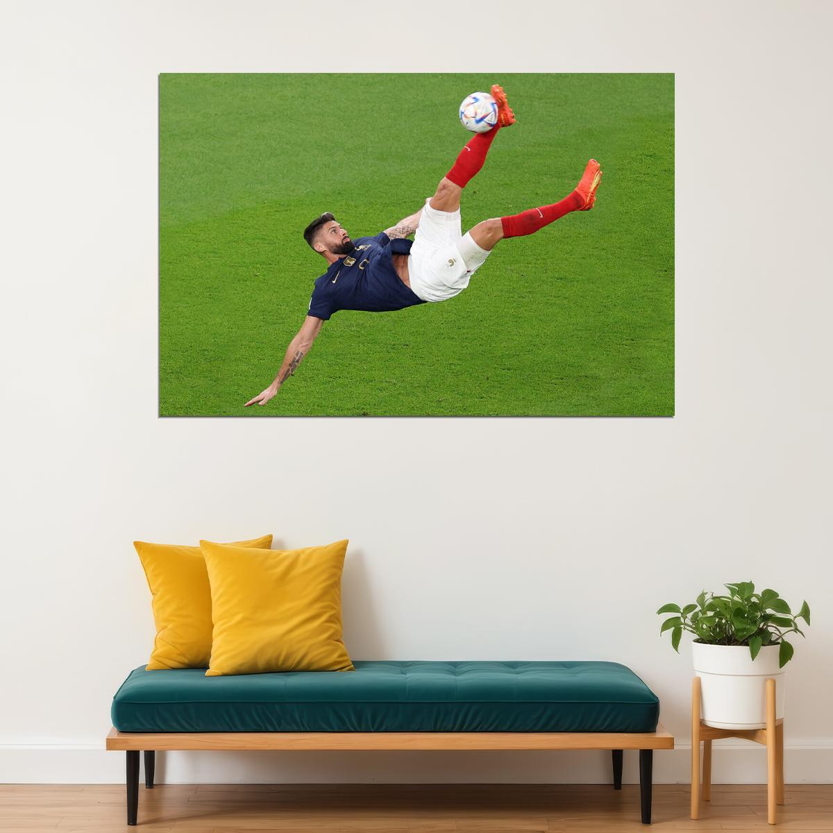 Olivier Giroud France National Team World Cup Fans Poster Wall Art Print Home Wall Decor - xonomax
