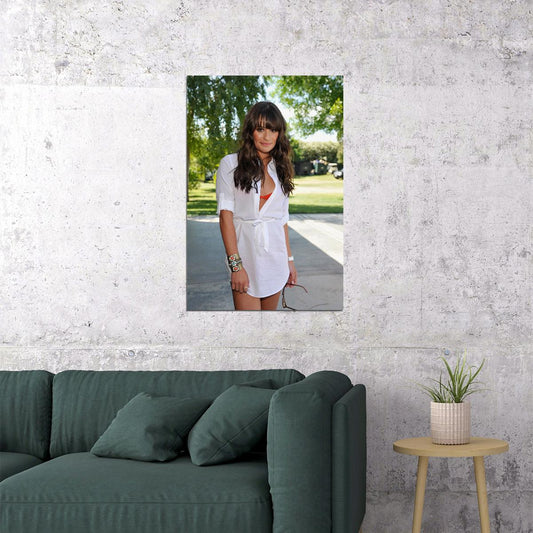 Lea Michele Celebrity Beauty Actress Singer Poster Wall Art Print Home Wall Decor - xonomax