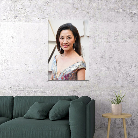 Michelle Yeoh Celebrity Cinema Actor Star Poster Wall Art Print Home Wall Decor - xonomax