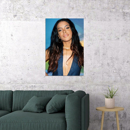 Aaliyah Movie Actress Music Singer Dancer Star Poster Wall Art Print Home Wall Decor - xonomax