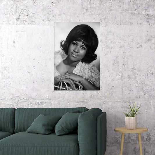 Aretha Franklin Vintage Singer Actress Star Poster Wall Art Print Home Wall Decor - xonomax