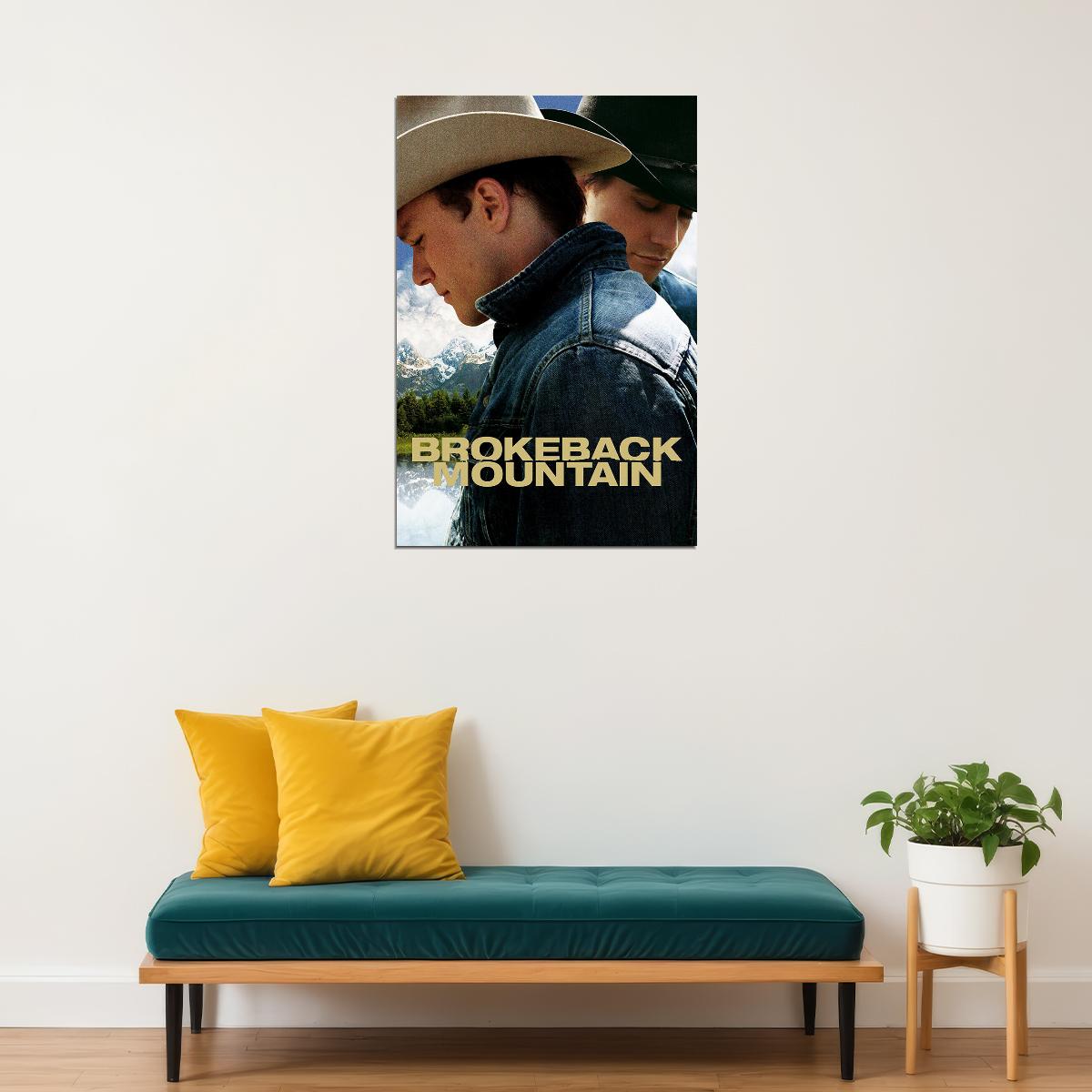 Brokeback Mountain Drama Romance Movie Poster Wall Art Print Home Wall Decor - xonomax