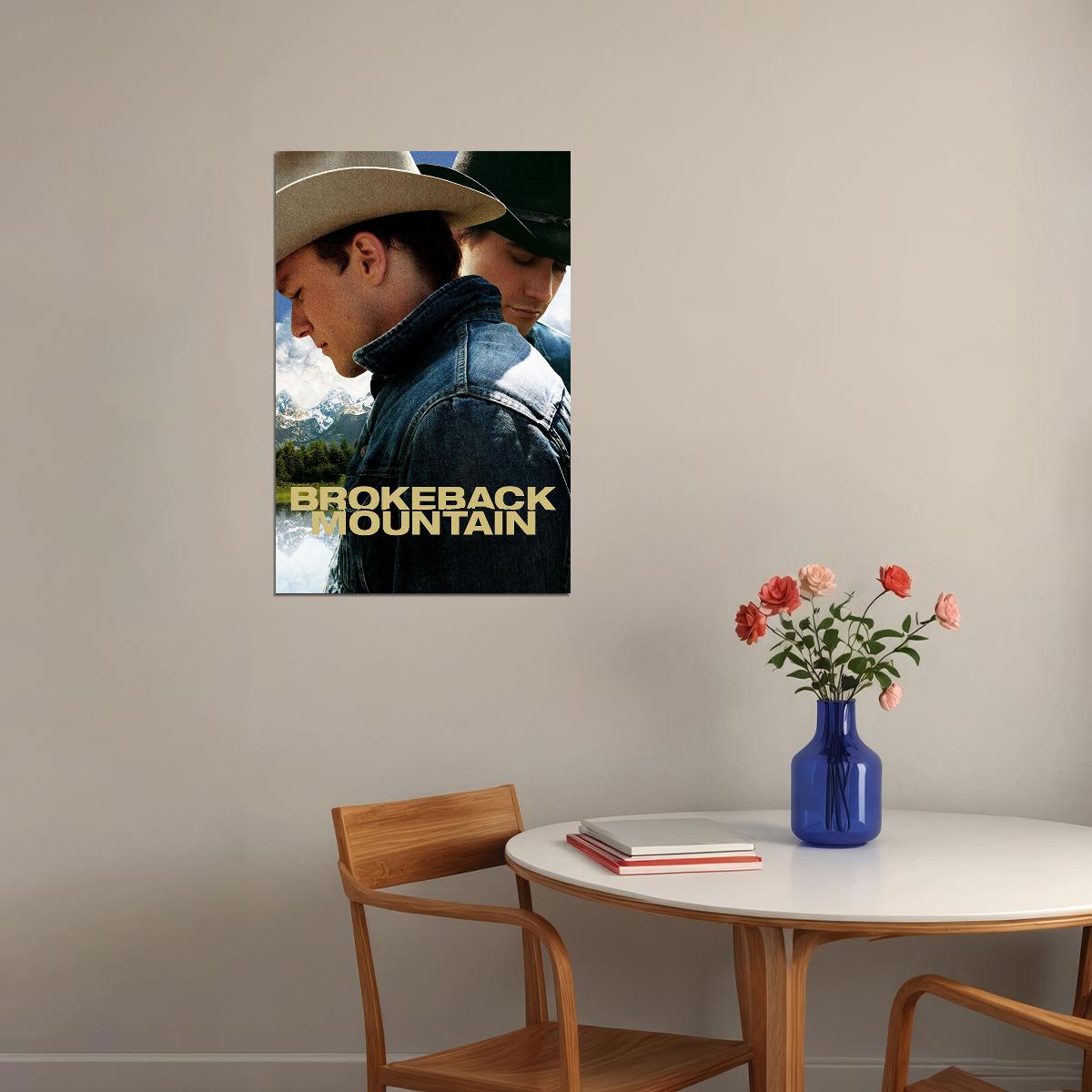 Brokeback Mountain Drama Romance Movie Poster Wall Art Print Home Wall Decor - xonomax