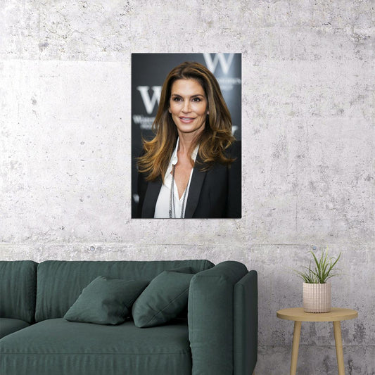 Cindy Crawford Movie Actress Model Star Poster Wall Art Print Home Wall Decor - xonomax