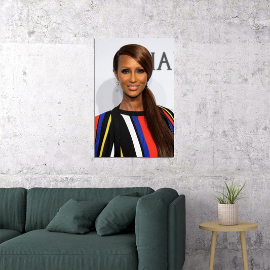 Iman 80s 90s Sexy Model Actress Star Poster Wall Art Print Home Wall Decor - xonomax