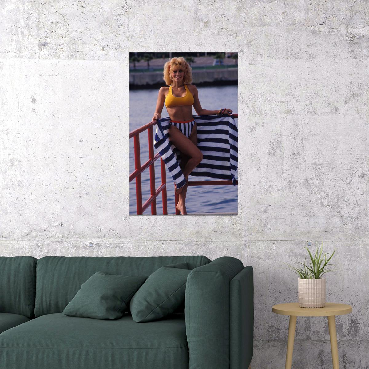 Judy Landers 80s 90s Movie Actor Star Poster Wall Art Print Home Wall Decor