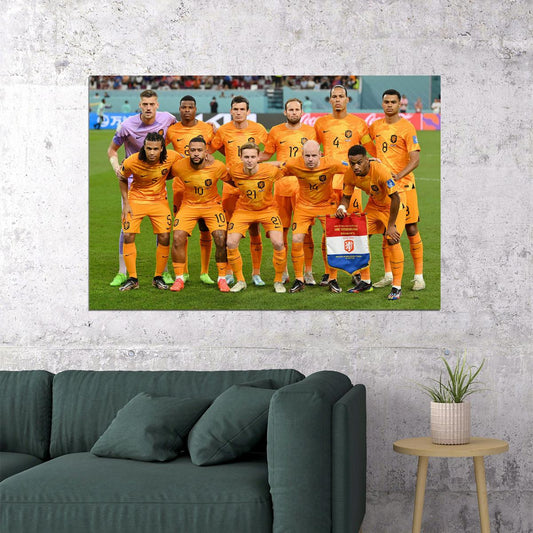 Netherlands National Football Team World Cup Fans Poster Wall Art Print Home Wall Decor - xonomax