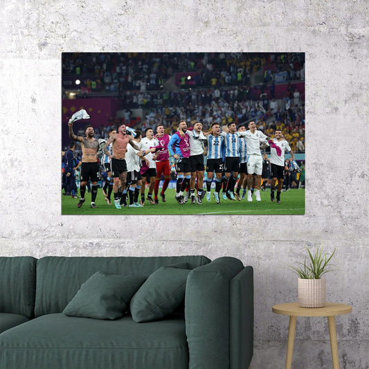 Argentina National Football Team World Cup Poster Wall Art Print Home Wall Decor - xonomax