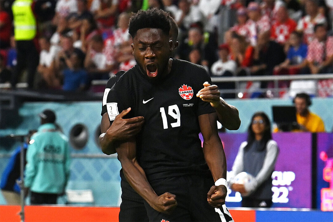 Alphonso Davies Canada National Team World Cup Poster Wall Art Print Home Wall Decor - xonomax