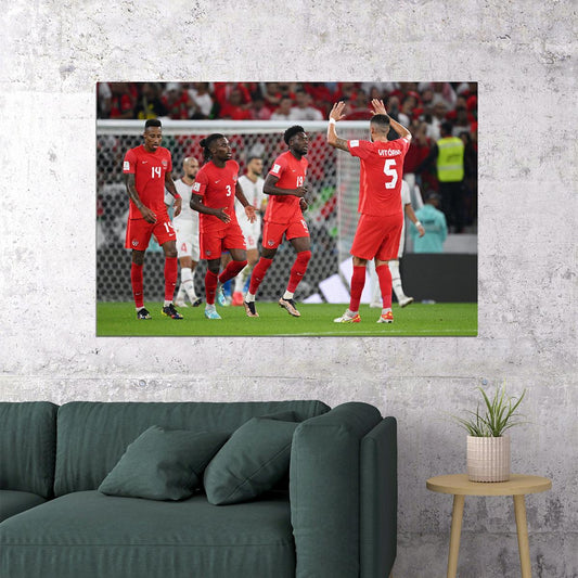 Canada Men's National Soccer Team World Cup Poster Wall Art Print Home Wall Decor - xonomax