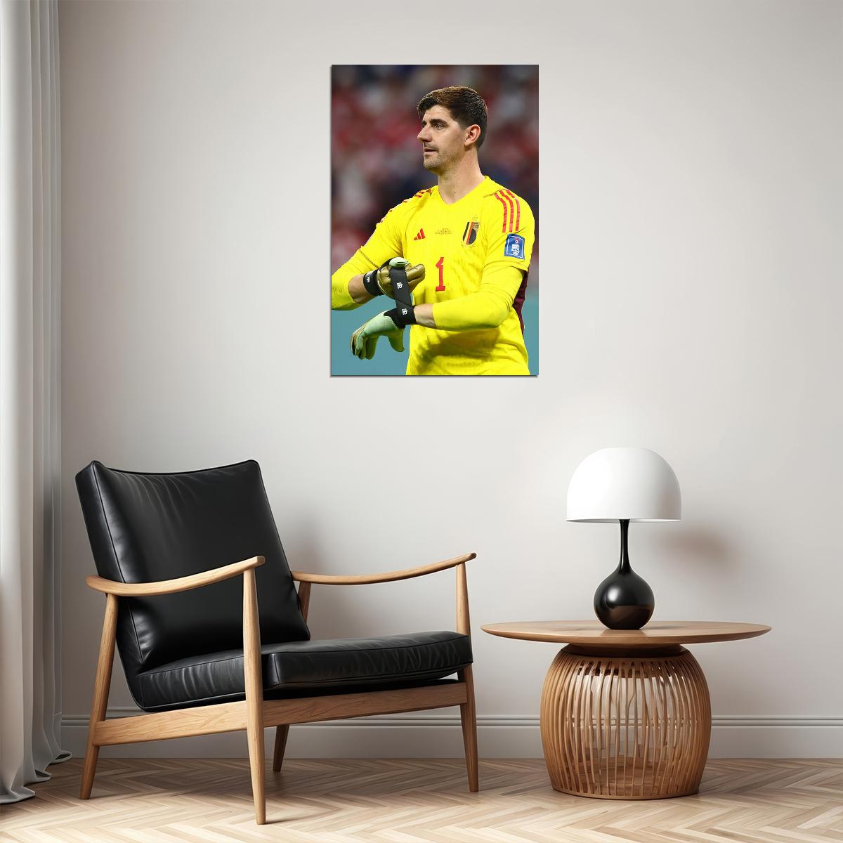 Thibaut Courtois Belgium National Team World Cup Poster Wall Art Print Home Wall Decor - xonomax