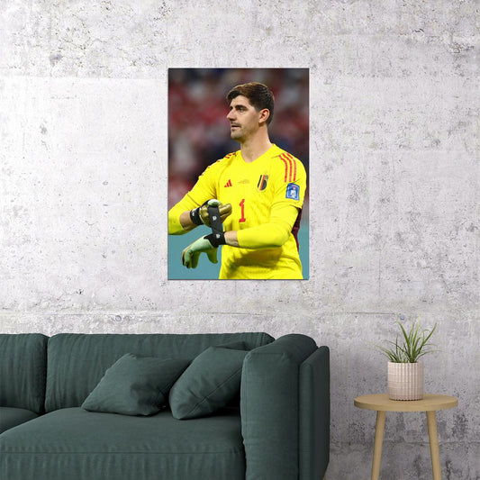 Thibaut Courtois Belgium National Team World Cup Poster Wall Art Print Home Wall Decor - xonomax