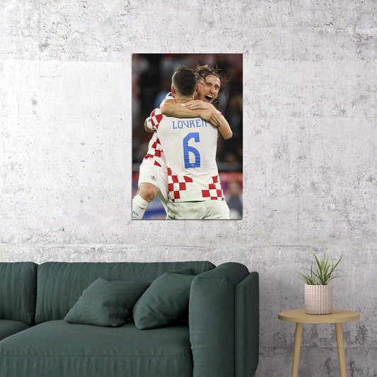 Dejan Lovren Luka Modric Croatia World Cup Poster Wall Art Print Home Wall Decor - xonomax