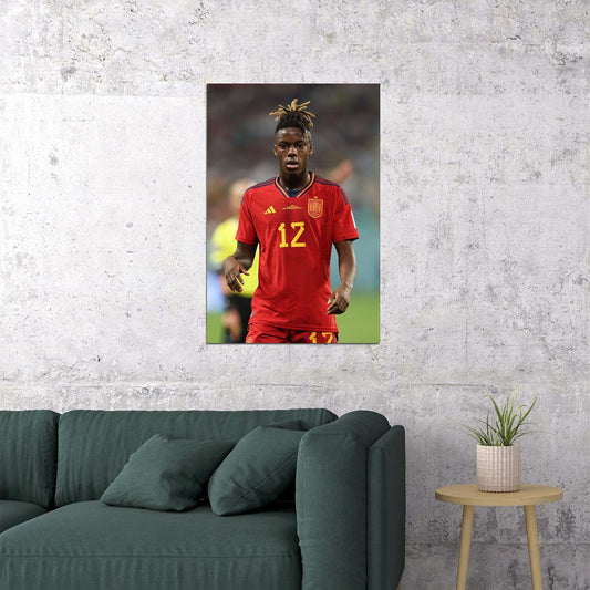 Nico Williams Spain National Team World Cup Poster Wall Art Print Home Wall Decor - xonomax