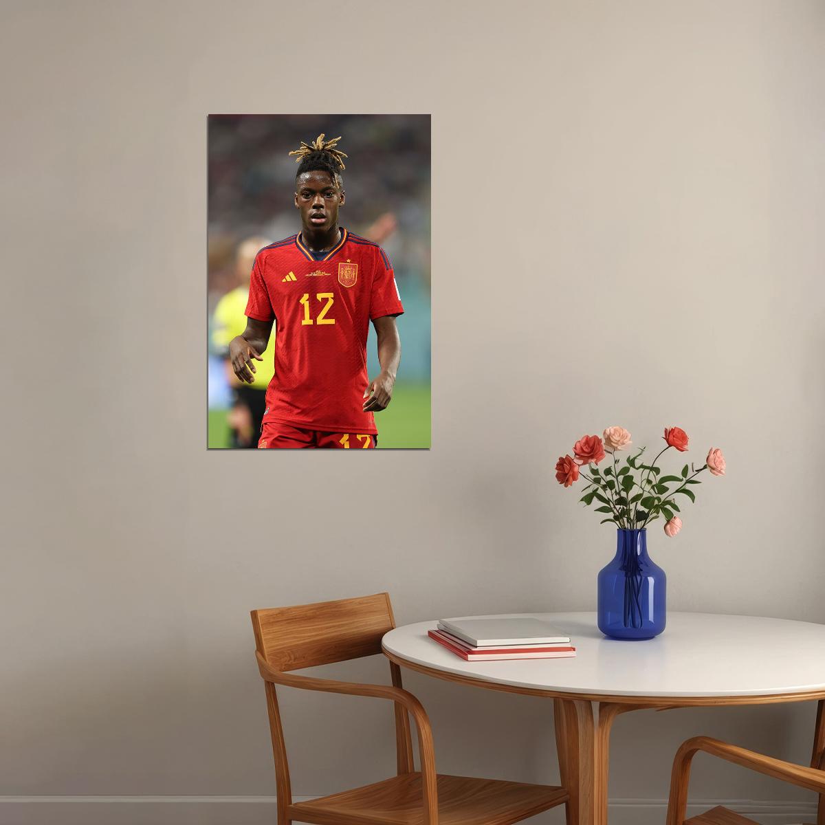Nico Williams Spain National Team World Cup Poster Wall Art Print Home Wall Decor - xonomax