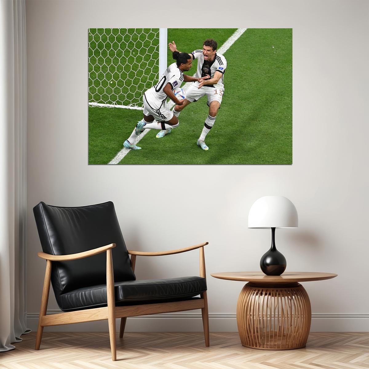 Serge Gnabry Germany National Team World Cup Poster Wall Art Print Home Wall Decor
