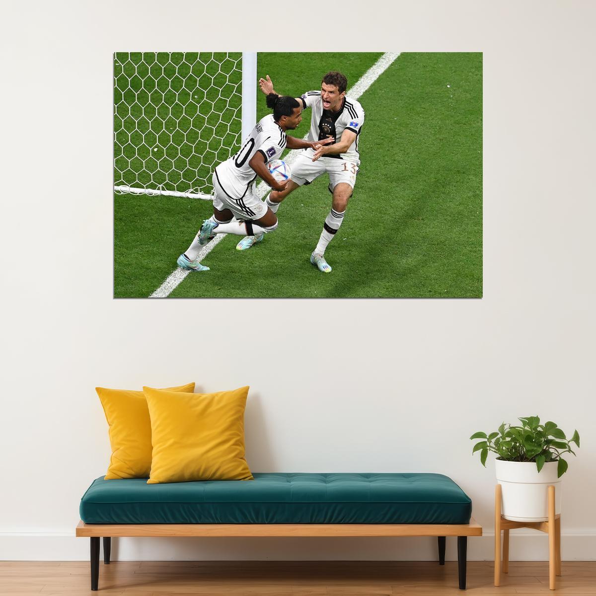 Serge Gnabry Germany National Team World Cup Poster Wall Art Print Home Wall Decor