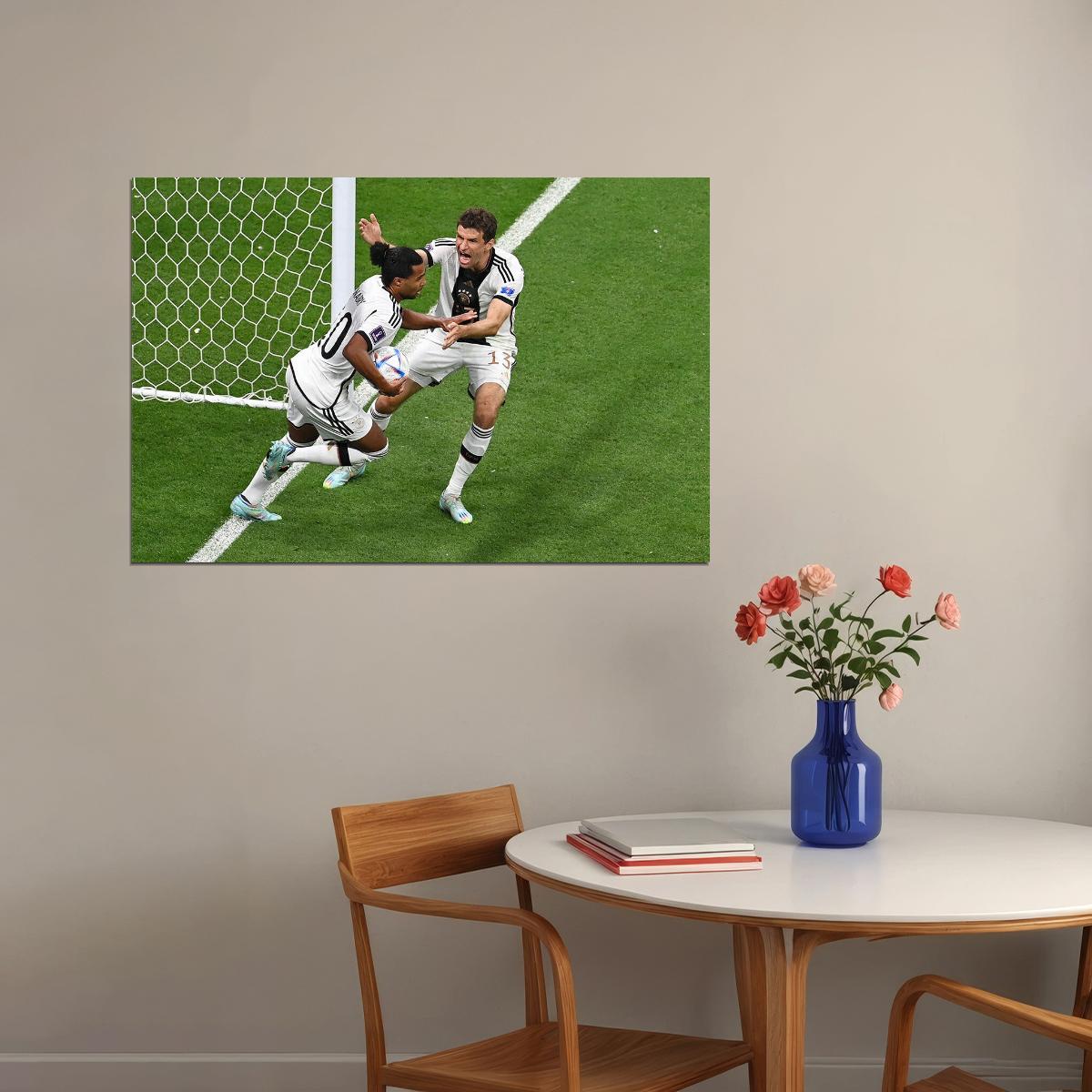 Serge Gnabry Germany National Team World Cup Poster Wall Art Print Home Wall Decor