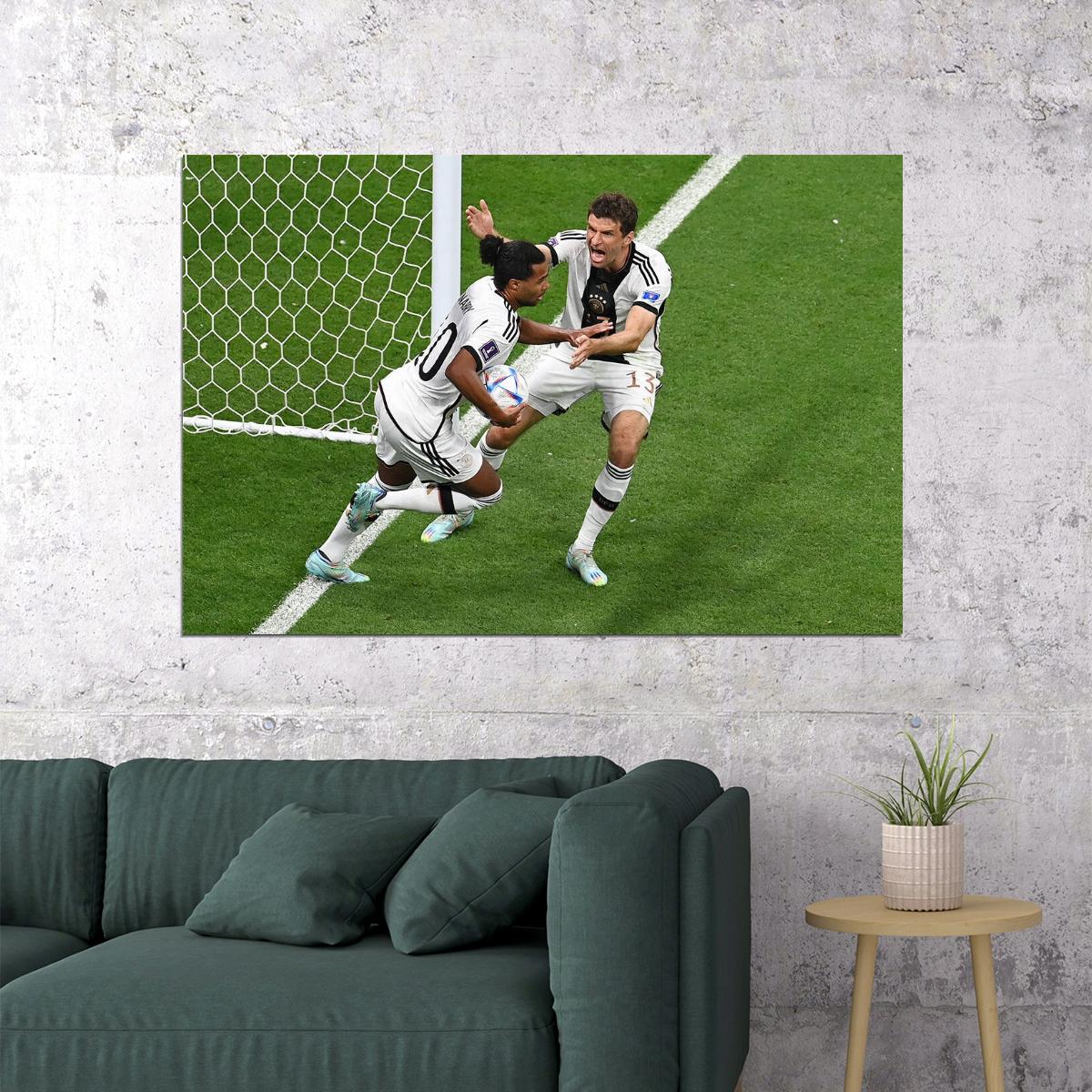Serge Gnabry Germany National Team World Cup Poster Wall Art Print Home Wall Decor